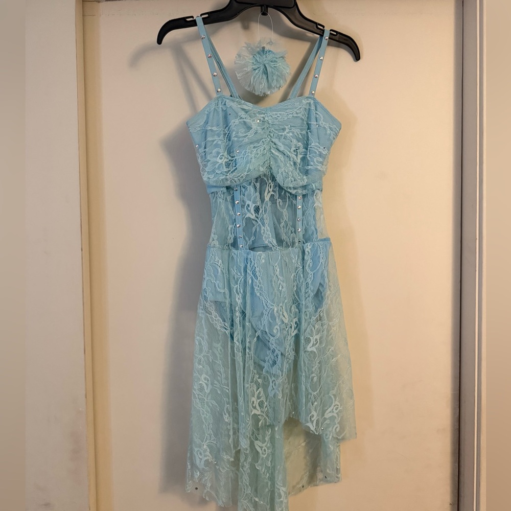 blue dance competition costume
